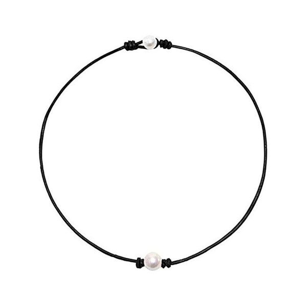 pendant necklaces natural pearl necklace bracelet leather rope lady single bead handmade jewelry wholesale, Silver
pendant necklaces natural pearl necklace bracelet leather rope lady single bead handmade jewelry wholesale, Silver