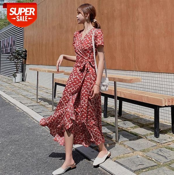 vacation beach dress red super fairy bohemian long skirt chiffon floral female #yp7c, Black;gray
vacation beach dress red super fairy bohemian long skirt chiffon floral female #yp7c, Black;gray