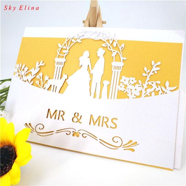 greeting cards 10/30pcs pearlscent paper laser cut personalized wedding invitation card with ribbon decorations party table 5z
greeting cards 10/30pcs pearlscent paper laser cut personalized wedding invitation card with ribbon decorations party table 5z