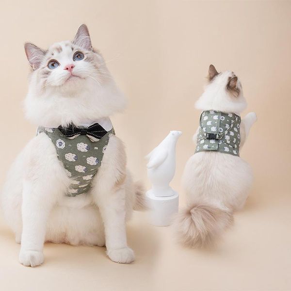 cat collars & leads cute dog harness and leash set pet puppy lead collar clothes vest for small cats kitten accessories
cat collars & leads cute dog harness and leash set pet puppy lead collar clothes vest for small cats kitten accessories