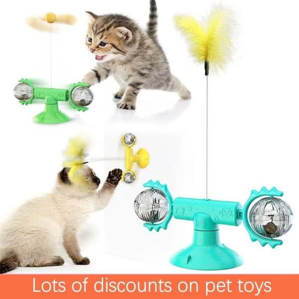 cat toys windmill toy interactive rotating game spring feather teasing scratching ball with catnip pet supplies supply
cat toys windmill toy interactive rotating game spring feather teasing scratching ball with catnip pet supplies supply