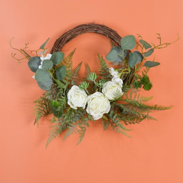 artificial wreath imitation fern leaf rose door for ring home el wedding decoration european style hanging decorative flowers & wreaths
artificial wreath imitation fern leaf rose door for ring home el wedding decoration european style hanging decorative flowers & wreaths