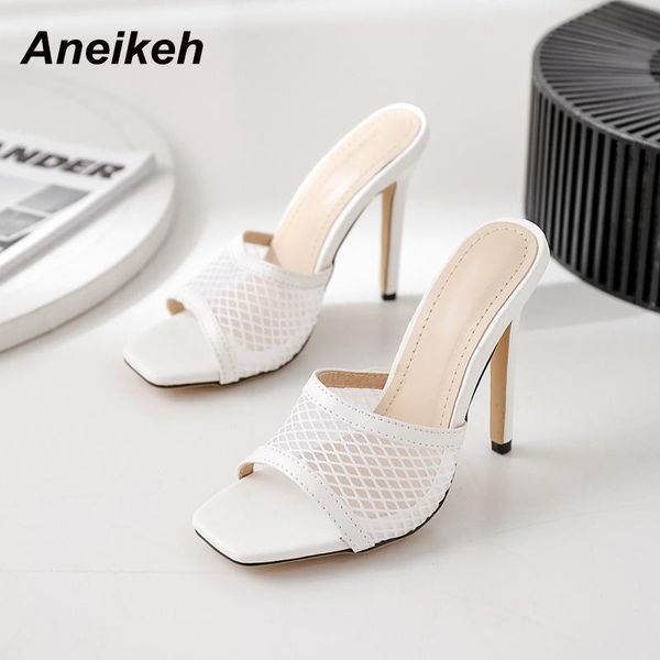 aneikeh 2021 mesh slippers women mules summer stiletto heels sandals pumps shoes zapatos de mujer concise ladies, Black
aneikeh 2021 mesh slippers women mules summer stiletto heels sandals pumps shoes zapatos de mujer concise ladies, Black