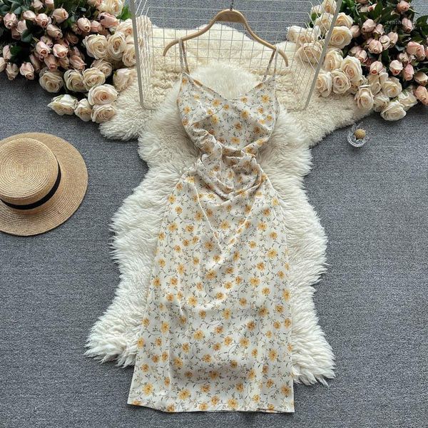 casual dresses french romance floral print midi dress summer women spaghetti strap v-neck sleeveless slim waist back split backless, Black;gray
casual dresses french romance floral print midi dress summer women spaghetti strap v-neck sleeveless slim waist back split backless, Black;gray