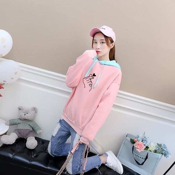 women's hoodies & sweatshirts women autumn spring fleece casual harajuku kawaii love heart gesture print hooded loose hit color streetw, Black
women's hoodies & sweatshirts women autumn spring fleece casual harajuku kawaii love heart gesture print hooded loose hit color streetw, Black
