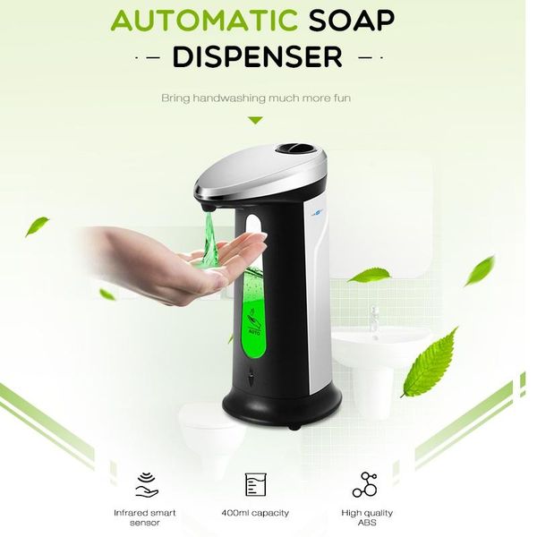 liquid soap dispenser 400ml abs smart non-contact automatic induction disinfectant hand sanitizer kitchen bathroom touch-dispense
liquid soap dispenser 400ml abs smart non-contact automatic induction disinfectant hand sanitizer kitchen bathroom touch-dispense