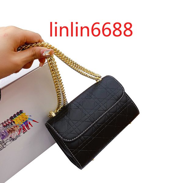 come with logo popular bag women's new fashion lingge chain single shoulder bags 7 colours simple texture foreign style messenger handb
come with logo popular bag women's new fashion lingge chain single shoulder bags 7 colours simple texture foreign style messenger handb