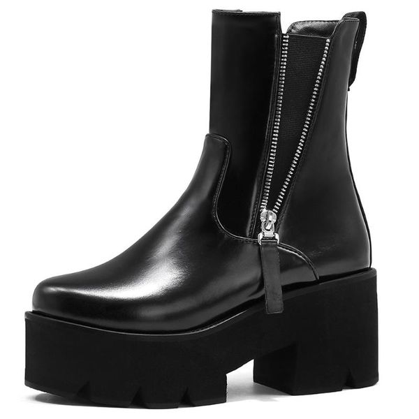 boots brand 2021 cool zipper decoration chunky heels ankle shoes women big size 43 leisure casual footwear, Black
boots brand 2021 cool zipper decoration chunky heels ankle shoes women big size 43 leisure casual footwear, Black