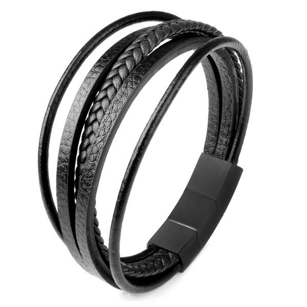 charm bracelets genuine leather bracelet multiple layers stainless steel clasp 1.5cm detachable gifts for male, Golden;silver
charm bracelets genuine leather bracelet multiple layers stainless steel clasp 1.5cm detachable gifts for male, Golden;silver