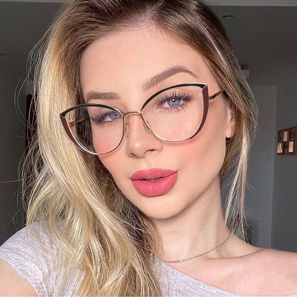 fashion sunglasses frames 2021 metal cat eye anti-blue glasses women vintage unique double color eyeglasses frame female optical spectacles, Black
fashion sunglasses frames 2021 metal cat eye anti-blue glasses women vintage unique double color eyeglasses frame female optical spectacles, Black
