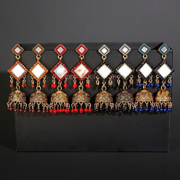 dangle & chandelier retro gold flower bell alloy red earrings ethnic rhombus mirror boho women's vintage turkey tribe jewelry, Silver
dangle & chandelier retro gold flower bell alloy red earrings ethnic rhombus mirror boho women's vintage turkey tribe jewelry, Silver