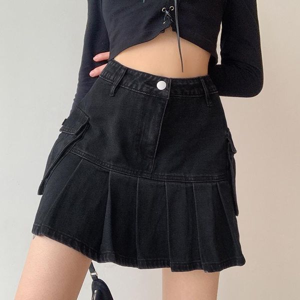 skirts 2021 fashion spring summer high waist jeans short skirt ladies casual ruffle wrap pocket mini denim women black
skirts 2021 fashion spring summer high waist jeans short skirt ladies casual ruffle wrap pocket mini denim women black