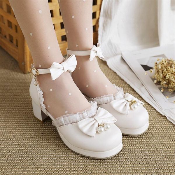 charming bride wedding sandals women white pink beige 2021 summer pearls ruffles butterfly-knot med heels shoes lolita, Black
charming bride wedding sandals women white pink beige 2021 summer pearls ruffles butterfly-knot med heels shoes lolita, Black