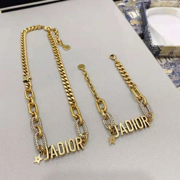 designer jewelry 2021 new diamond letter suit fashion women's necklace trend personality clavicle chain, Silver
designer jewelry 2021 new diamond letter suit fashion women's necklace trend personality clavicle chain, Silver