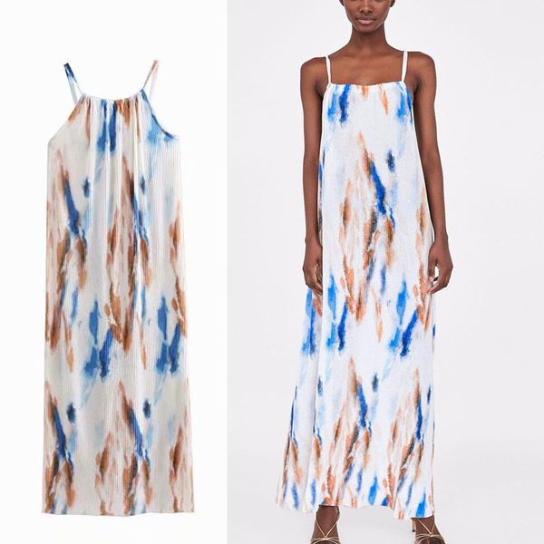 dresses tie dye summer women sleeveless elegant spaghetti strap long party es woman fashion print pleated, Black;gray
dresses tie dye summer women sleeveless elegant spaghetti strap long party es woman fashion print pleated, Black;gray