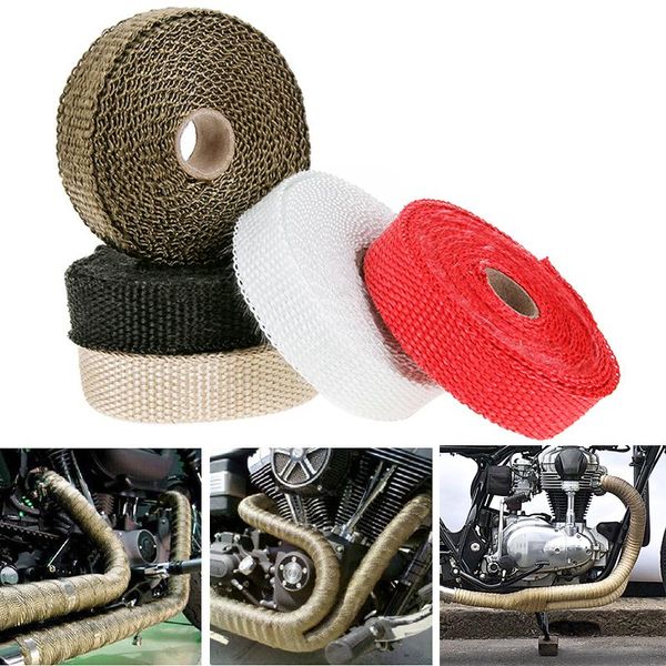 motorcycle exhaust system 5x2.5cm car incombustible turbo manifold heat thermal wrap tape & 5pcs stainless ties 
motorcycle exhaust system 5x2.5cm car incombustible turbo manifold heat thermal wrap tape & 5pcs stainless ties