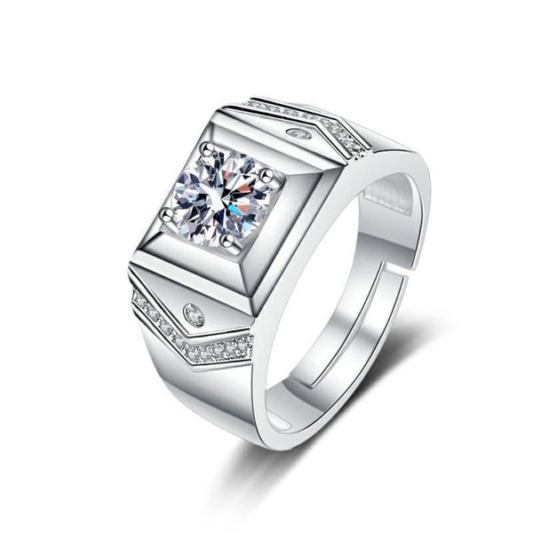 cluster rings fashion man business s925 silver ring one inlay imitation moissanite wedding jewelry anniversary gift, Golden;silver
cluster rings fashion man business s925 silver ring one inlay imitation moissanite wedding jewelry anniversary gift, Golden;silver
