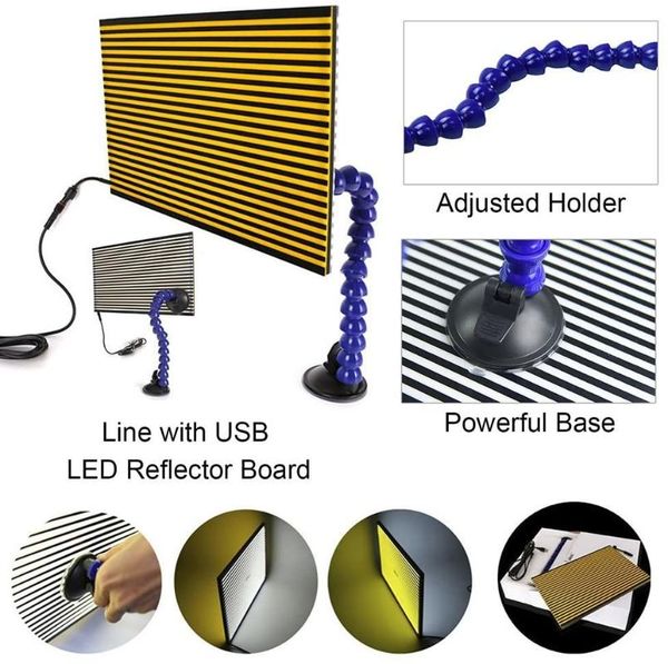 strip line board reflective light led lamp for dent detection hail damage repair with ajustment holder professional hand tool sets
strip line board reflective light led lamp for dent detection hail damage repair with ajustment holder professional hand tool sets