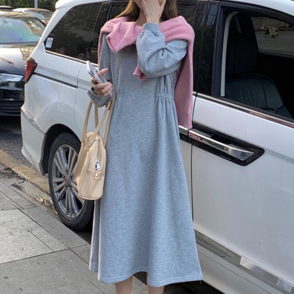 casual dresses preppy style dress autumn winter simple thin s korean fashion loose keep warm thick round neck, Black;gray
casual dresses preppy style dress autumn winter simple thin s korean fashion loose keep warm thick round neck, Black;gray