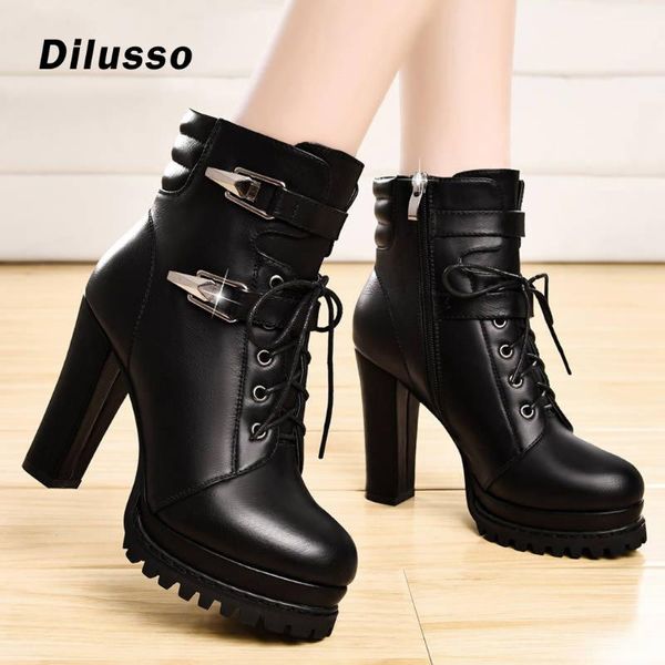 boots womens high heel short casual thick-soled cross-strap motorcycle spring autumn ankle booties leather, Black
boots womens high heel short casual thick-soled cross-strap motorcycle spring autumn ankle booties leather, Black
