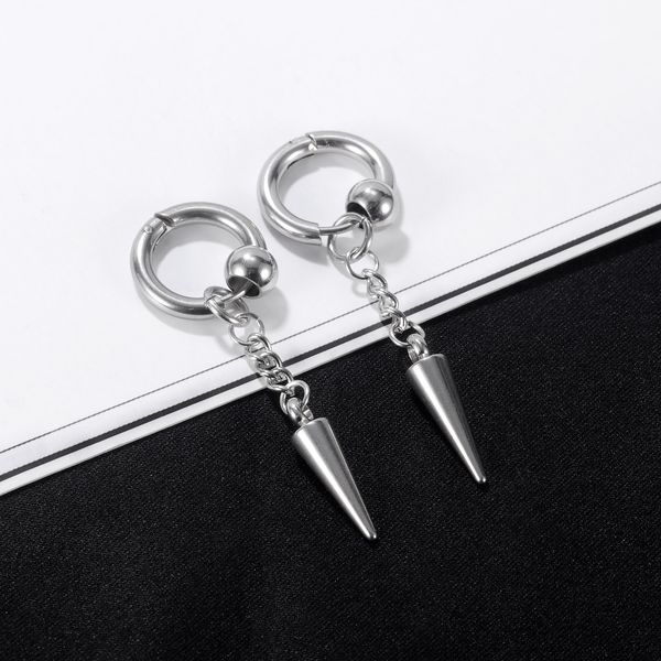 steel awl fashion stainless chain pendants women men's hoop earrings trend statement jewelry accessories earrings for teens factory pri, Golden;silver
steel awl fashion stainless chain pendants women men's hoop earrings trend statement jewelry accessories earrings for teens factory pri, Golden;silver