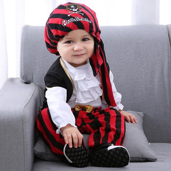 jumpsuits baby boys pirate costume romper infant captain cosplay jumpsuit born rompers carnival outfit year playsuit clothes 0-24m, Blue
jumpsuits baby boys pirate costume romper infant captain cosplay jumpsuit born rompers carnival outfit year playsuit clothes 0-24m, Blue
