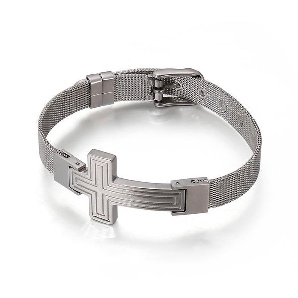 link, chain 10mm cross style design stainless steel fashion men's silver gold black bracelet classic gift for men mesh
link, chain 10mm cross style design stainless steel fashion men's silver gold black bracelet classic gift for men mesh