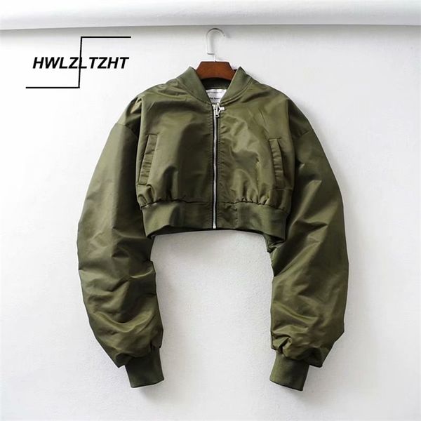 hwlzltzht autumn short women baseball jackets loose coats zipper casual basic jacket bomber coat female outwear 211014, Black;brown
hwlzltzht autumn short women baseball jackets loose coats zipper casual basic jacket bomber coat female outwear 211014, Black;brown