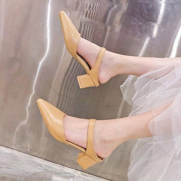 plus size 35-42 summer shoes women slippers pointed toe mid heels dress pumps square heeled slides zapatos mujer 9132g, Black
plus size 35-42 summer shoes women slippers pointed toe mid heels dress pumps square heeled slides zapatos mujer 9132g, Black