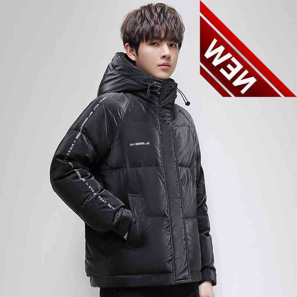 new fashion winter men down jacket oversize streetwear puffer parka harajuku white duck coat outwear, Black
new fashion winter men down jacket oversize streetwear puffer parka harajuku white duck coat outwear, Black