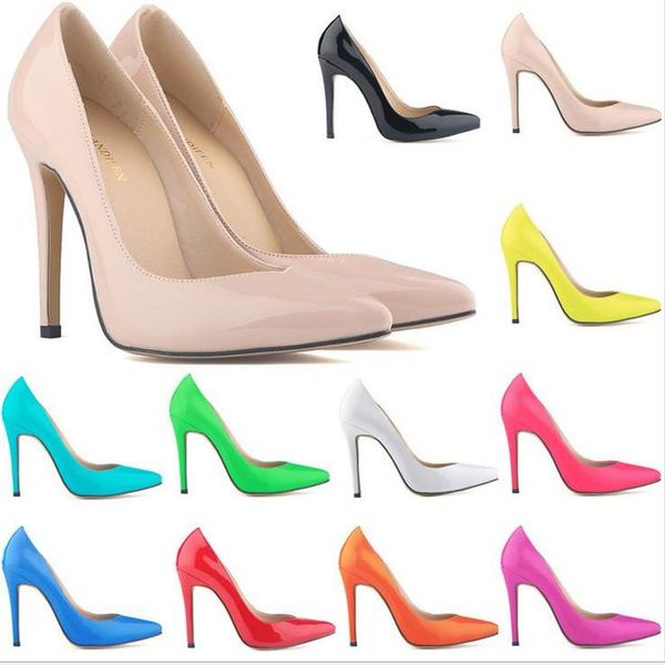 classic pointed toe high heels women pumps party shoes 14 colors size 35-42 fashion thin patent v opening dress, Black
classic pointed toe high heels women pumps party shoes 14 colors size 35-42 fashion thin patent v opening dress, Black