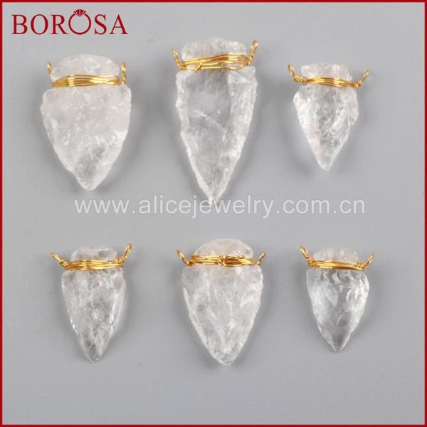 pendants borosa 10/20pcs gold wire wrapped white quartz arrowhead connectors double charms druzy jewelry for necklace diy g1646, Black
pendants borosa 10/20pcs gold wire wrapped white quartz arrowhead connectors double charms druzy jewelry for necklace diy g1646, Black