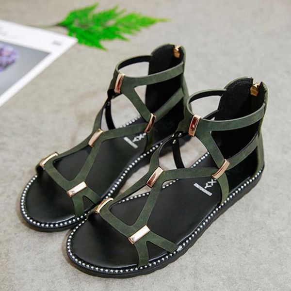 large size platform sandals women summer cross-tied hollow out roman shoes woman comfortable flats beach sandalias, Black
large size platform sandals women summer cross-tied hollow out roman shoes woman comfortable flats beach sandalias, Black