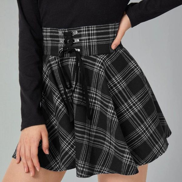 skirts gothic punk harajuku women skirt spring casual red plaid pleated retro female fashion lace up zipper short 2021, Black
skirts gothic punk harajuku women skirt spring casual red plaid pleated retro female fashion lace up zipper short 2021, Black