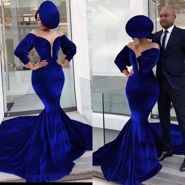 2022 modern mermaid evening dresses sheer neckline handmade velour celebrity dress party wear vestido de novia, Black;red
2022 modern mermaid evening dresses sheer neckline handmade velour celebrity dress party wear vestido de novia, Black;red