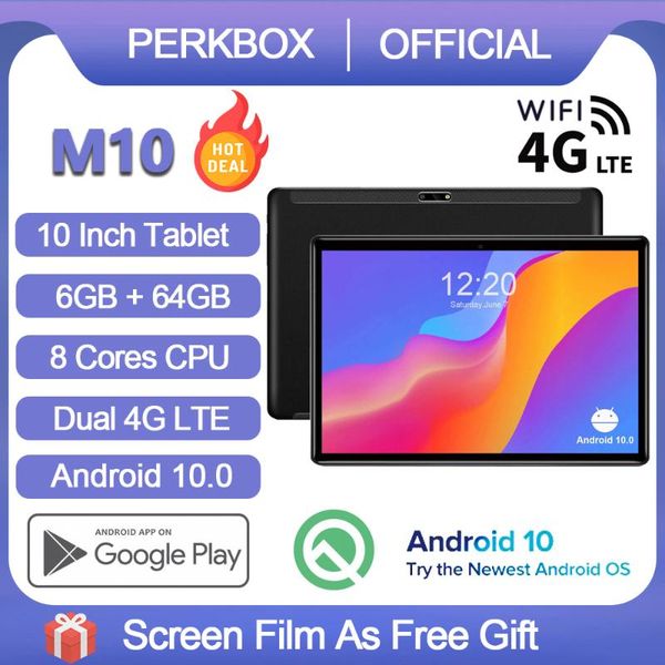 tablet pc perkbox android 10.0 octa core processor 64gb storage computer, 6gb ram, 5mp camera, long battery life, netflix
tablet pc perkbox android 10.0 octa core processor 64gb storage computer, 6gb ram, 5mp camera, long battery life, netflix