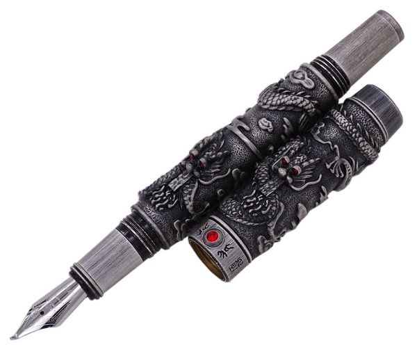 fountain pens jinhao vintage double dragon calligraphy pen luxury bent nib metal carving embossing heavy gift collection
fountain pens jinhao vintage double dragon calligraphy pen luxury bent nib metal carving embossing heavy gift collection