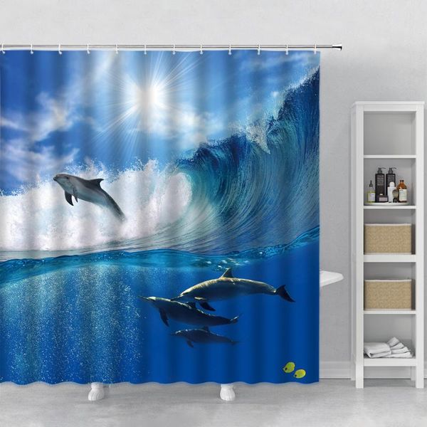 shower curtains dolphin wave ocean scenery curtain sunshine blue sky white cloud marine animal fabric bath set bathroom supplies
shower curtains dolphin wave ocean scenery curtain sunshine blue sky white cloud marine animal fabric bath set bathroom supplies