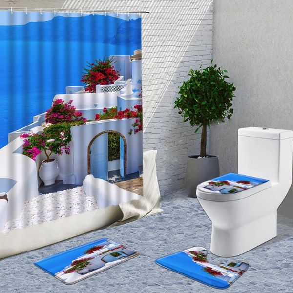 shower curtains santorini island landscape 4pcs sets greece scenery bathroom decor hook curtain set bath mats rugs carpet
shower curtains santorini island landscape 4pcs sets greece scenery bathroom decor hook curtain set bath mats rugs carpet