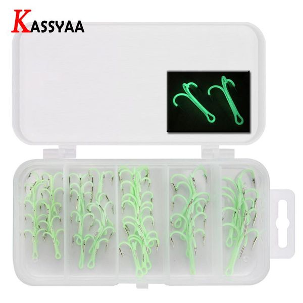 fishing hooks 40pcs/box luminous treble barbed set high steel round folded broken fishhooks #2 #4 #6 #8 #10 bass tools
fishing hooks 40pcs/box luminous treble barbed set high steel round folded broken fishhooks #2 #4 #6 #8 #10 bass tools