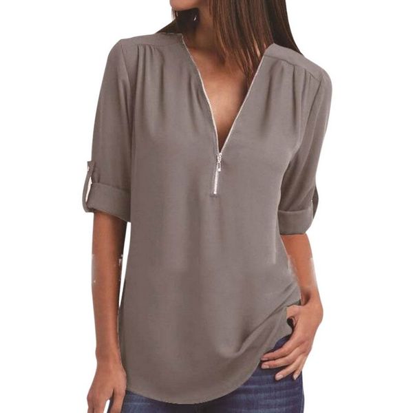 s-5xl plus size women clothing blouses casual long sleeve loose irregular black white shirts woman v-neck zipper 2019 x0521
s-5xl plus size women clothing blouses casual long sleeve loose irregular black white shirts woman v-neck zipper 2019 x0521