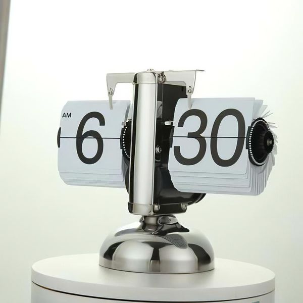 flip digital clock small scale table retro stainless steel internal gear operated quartz home decor desk & clocks
flip digital clock small scale table retro stainless steel internal gear operated quartz home decor desk & clocks
