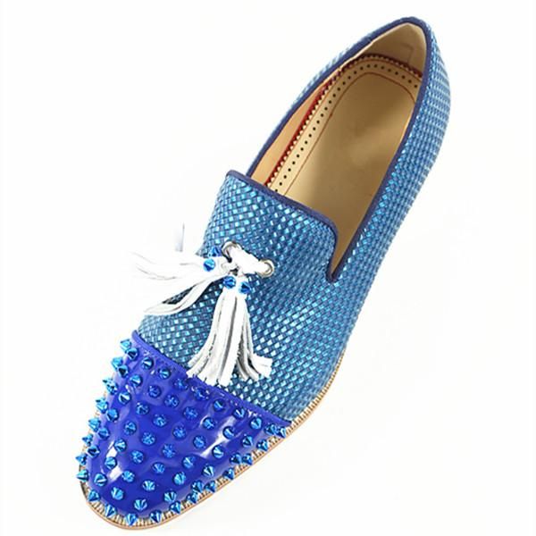 men blue patchwork tassel shoes spikes studded lowslip on mixed color loafers anti-skid casual size 38-47 dress, Black
men blue patchwork tassel shoes spikes studded lowslip on mixed color loafers anti-skid casual size 38-47 dress, Black