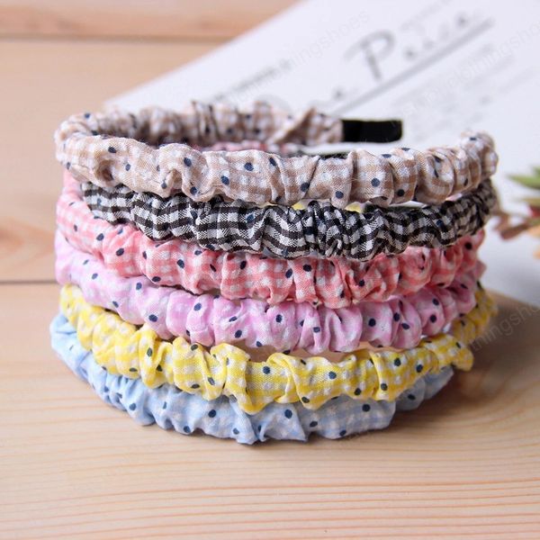 fashion girls sweet pleated fabric polka dots headband hair band for women girl accessories headwear, Slivery;white
fashion girls sweet pleated fabric polka dots headband hair band for women girl accessories headwear, Slivery;white
