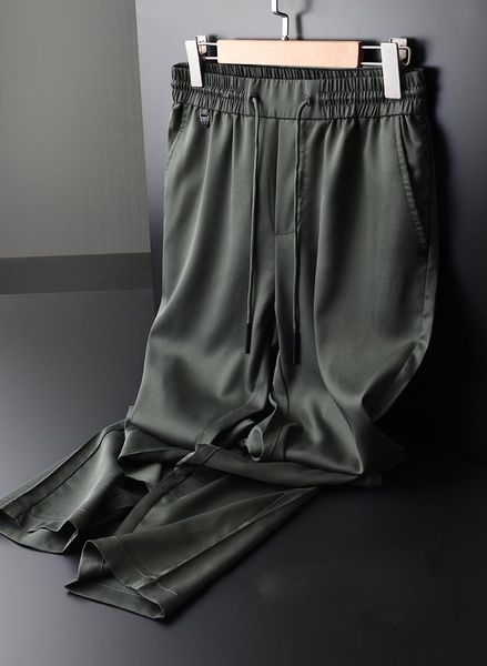 men's pants tencel man plus size 4xl luxury spring slim fit elastic fabric trousers hight quality fashion green mens, Black
men's pants tencel man plus size 4xl luxury spring slim fit elastic fabric trousers hight quality fashion green mens, Black
