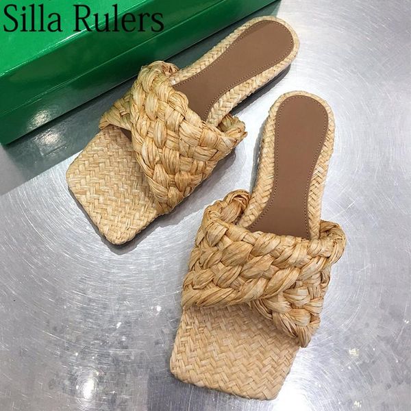 summer crocheting lafite grass square toe slippers woman flat heels sandals 42eur size, Black
summer crocheting lafite grass square toe slippers woman flat heels sandals 42eur size, Black