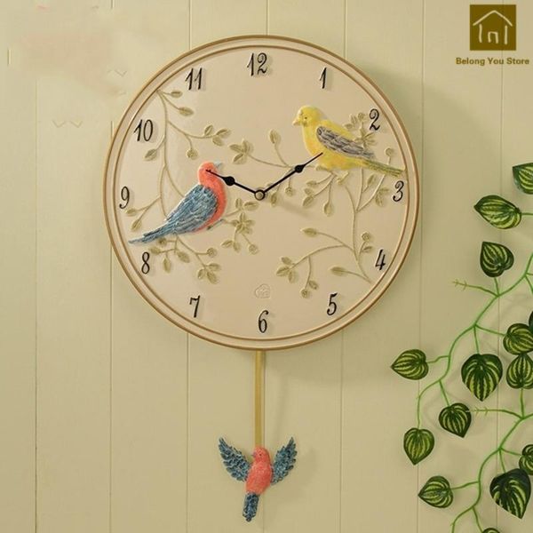 wall clocks safe resin silent birds clock art creative simple watch painting decor resina classic decorative tools wkp072
wall clocks safe resin silent birds clock art creative simple watch painting decor resina classic decorative tools wkp072