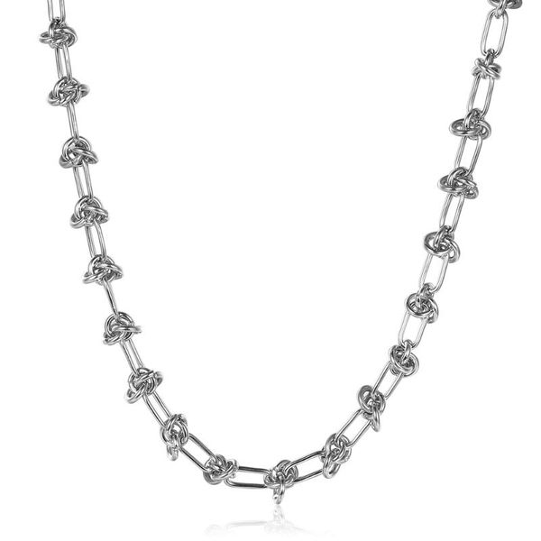chains fashion 7mm stainless steel knot chokers necklaces for women girls jewelry gifts 14inch 16inch wholesale drop ddn284, Silver
chains fashion 7mm stainless steel knot chokers necklaces for women girls jewelry gifts 14inch 16inch wholesale drop ddn284, Silver