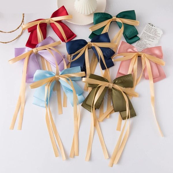 sweet three-layer bow-knot long ribbon hair clip for girls hairpin barrette bow hairgrip headdress hair accessories, Slivery;white
sweet three-layer bow-knot long ribbon hair clip for girls hairpin barrette bow hairgrip headdress hair accessories, Slivery;white