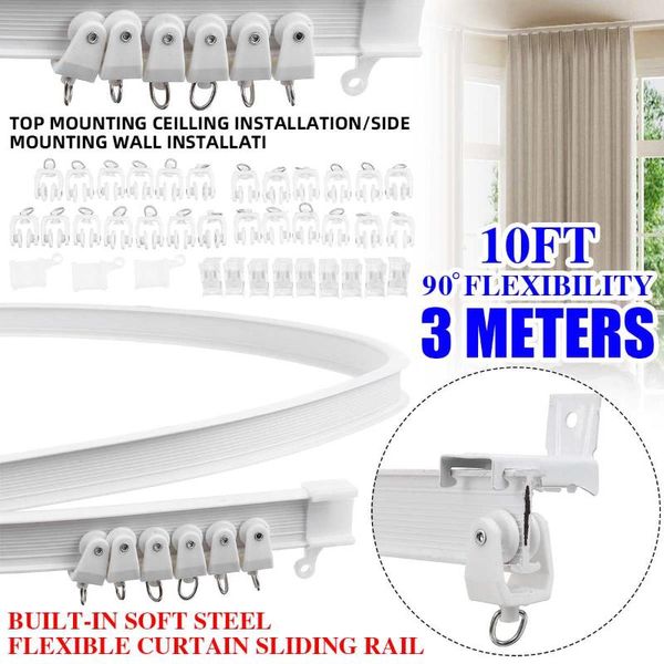 other home decor 3m curtain track rail flexible ceiling mounted for straight slide windows balcony plastic bendable window
other home decor 3m curtain track rail flexible ceiling mounted for straight slide windows balcony plastic bendable window
